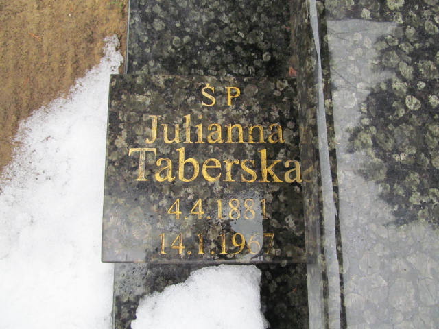 Julianna Taberska 1881 Zbąszyń - Grobonet - Wyszukiwarka osób pochowanych