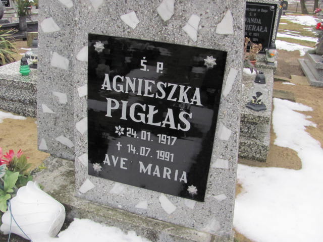 Agnieszka Pigłas 1917 Zbąszyń - Grobonet - Wyszukiwarka osób pochowanych