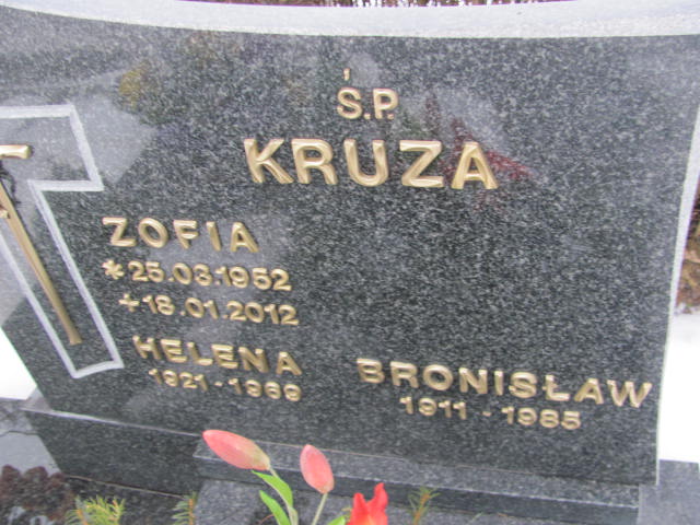 Bronisław Kruza 1911 Zbąszyń - Grobonet - Wyszukiwarka osób pochowanych