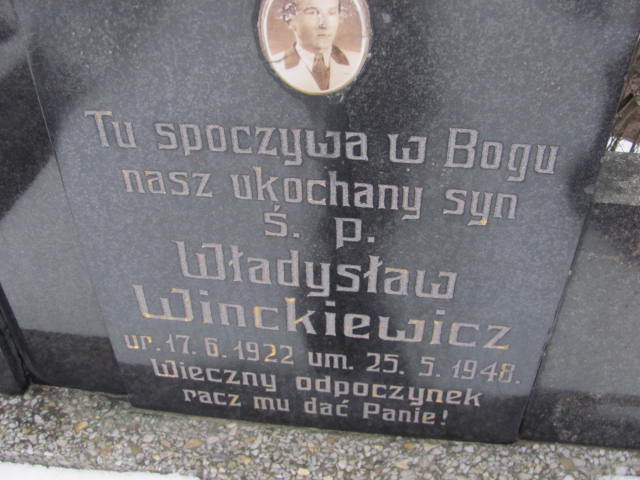 Władysław Winckiewicz 1922 Zbąszyń - Grobonet - Wyszukiwarka osób pochowanych