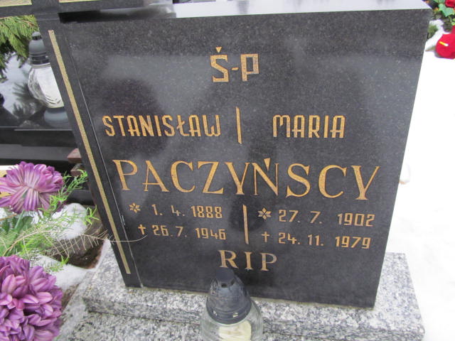 Stanisław Paczyński 1888 Zbąszyń - Grobonet - Wyszukiwarka osób pochowanych