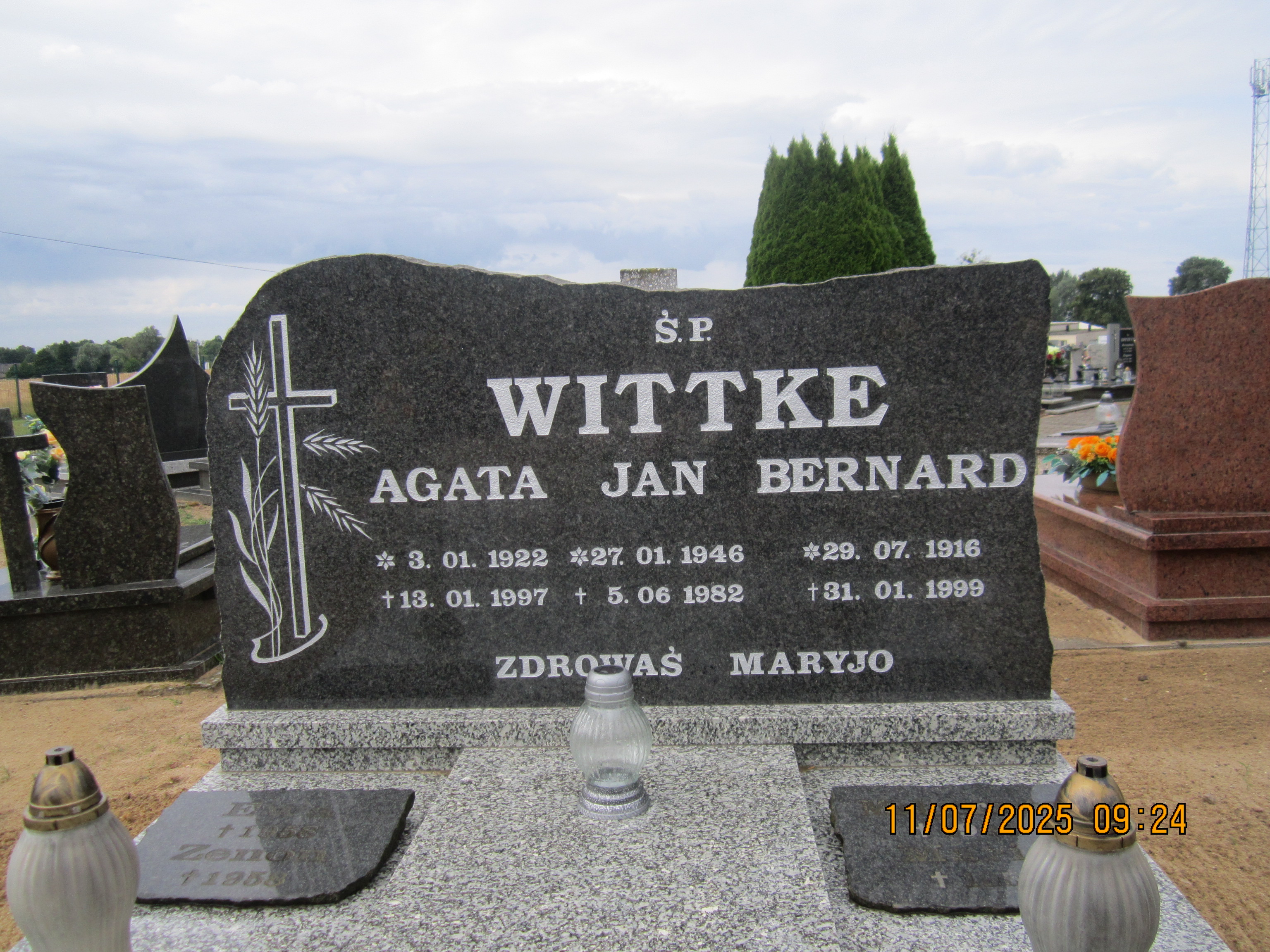 Grób Agata Wittke