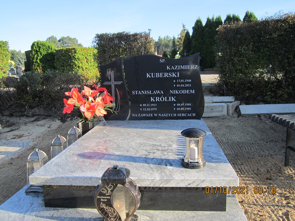 Kazimierz Kuberski 1940 Zbąszyń - Grobonet - Wyszukiwarka osób pochowanych