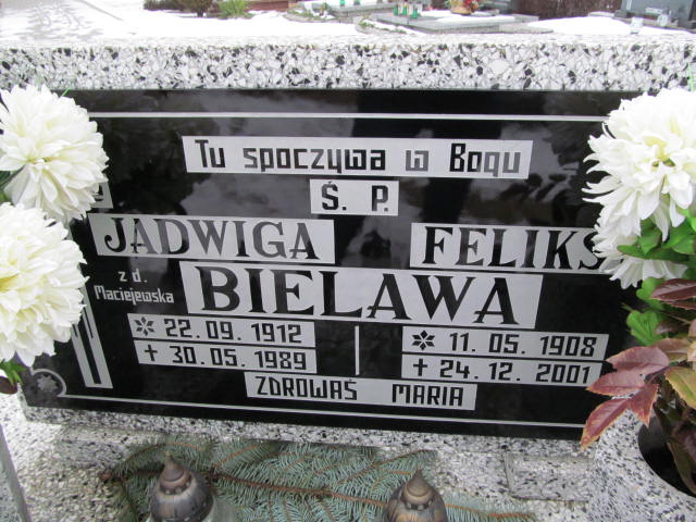 Grób Jadwiga Bielawa