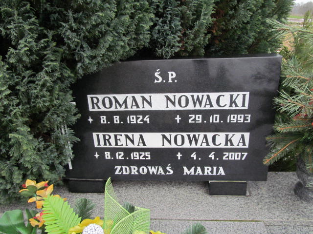 Irena Nowacka 1925 Zbąszyń - Grobonet - Wyszukiwarka osób pochowanych